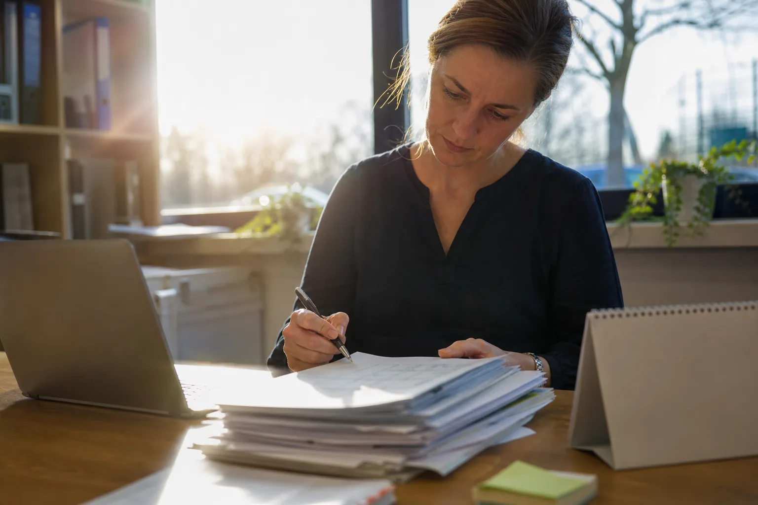 Compliance-Verantwortliche prüft eine Checkliste zur Betriebsbereitschaft der Meldestelle.